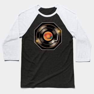 Retro vinyl record playing Baseball T-Shirt